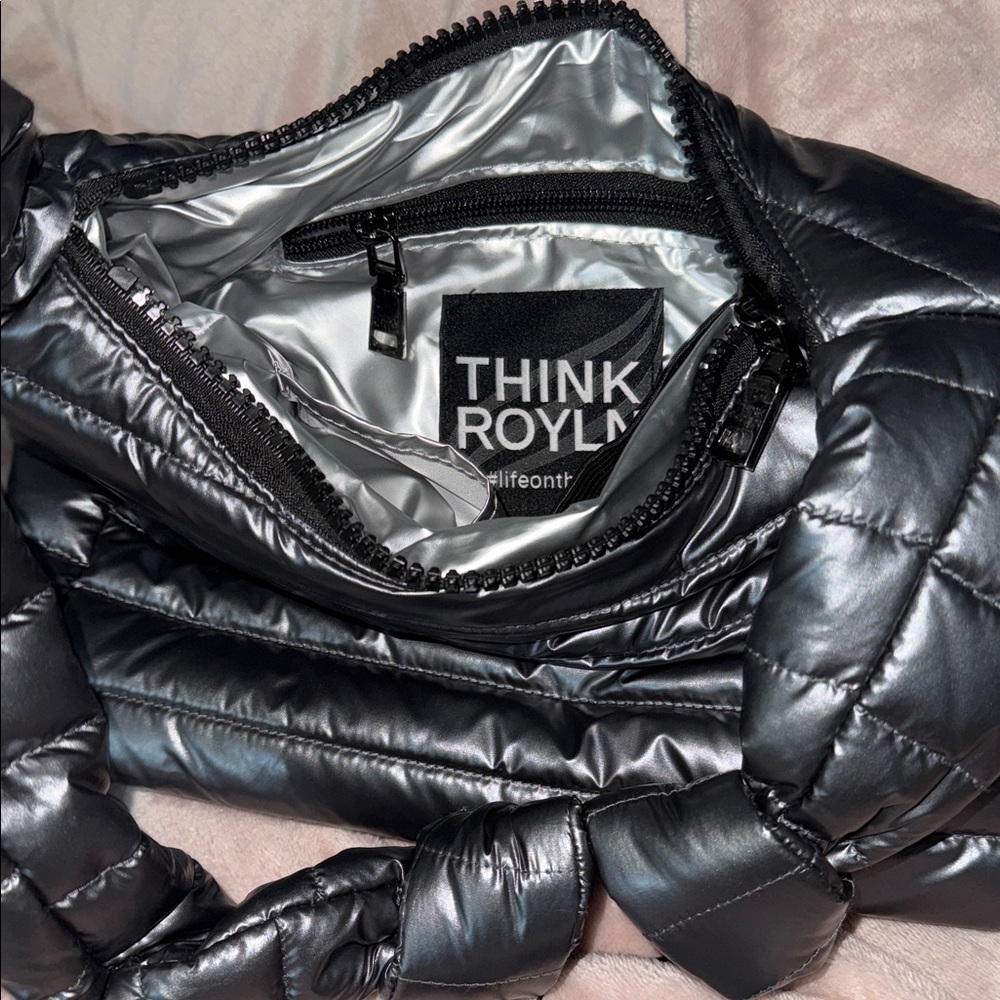 THINK ROYLN Quilted Black Belt Bag - Picture 7 of 9